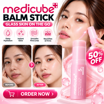Medicube PDRN Pink Collagen Volume Multi Balm Stick – Anti-Aging Firming & Hydration – Instant Glass Skin On The Go