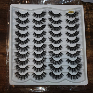 20 pairs 100% super HANDMADE Heavy Lashes For Bridals
