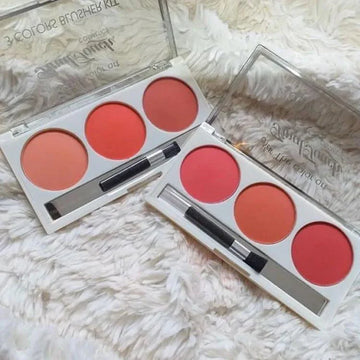 3 Color Fashion Trend Blush On Palette