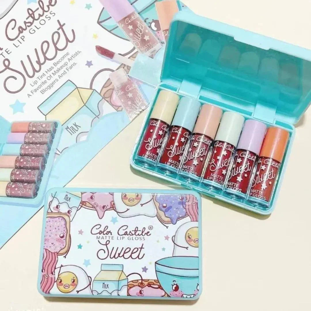 6 Colors Color Castle Matte Lipgloss Set