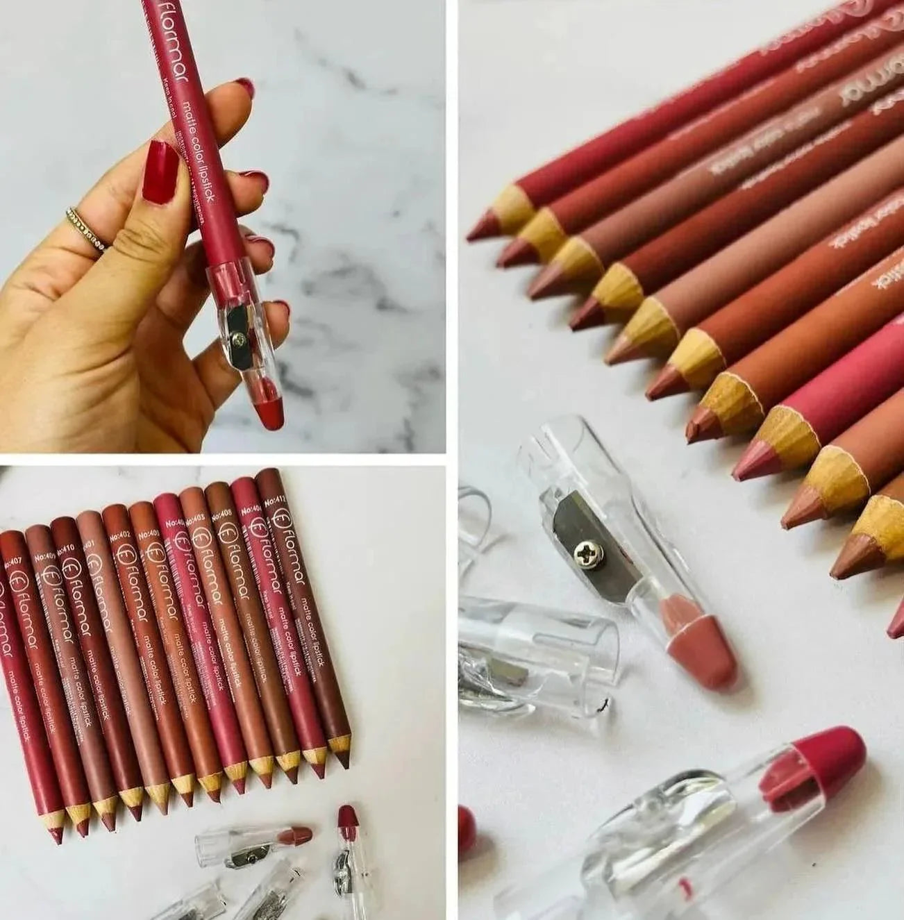 Flormar Lip Pencil Pack of 12