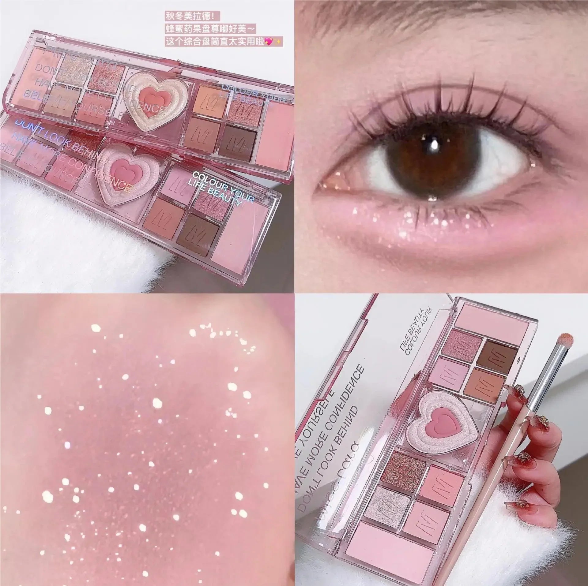 Miss Lara 12 Colors Eyeshadow Palette Shiny