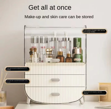 Nordic Cosmetics Storage Organizer, Drawer Type Dresser Shelf