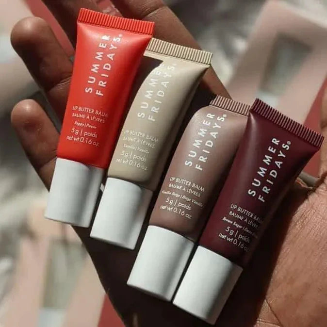 Summer Fridays Mini Lip Butter Balm Set (4 Pcs) Made in USA