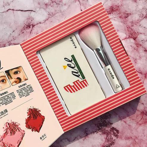 3 Colors Kaxier Blush Palette With Brush (original made in korea )